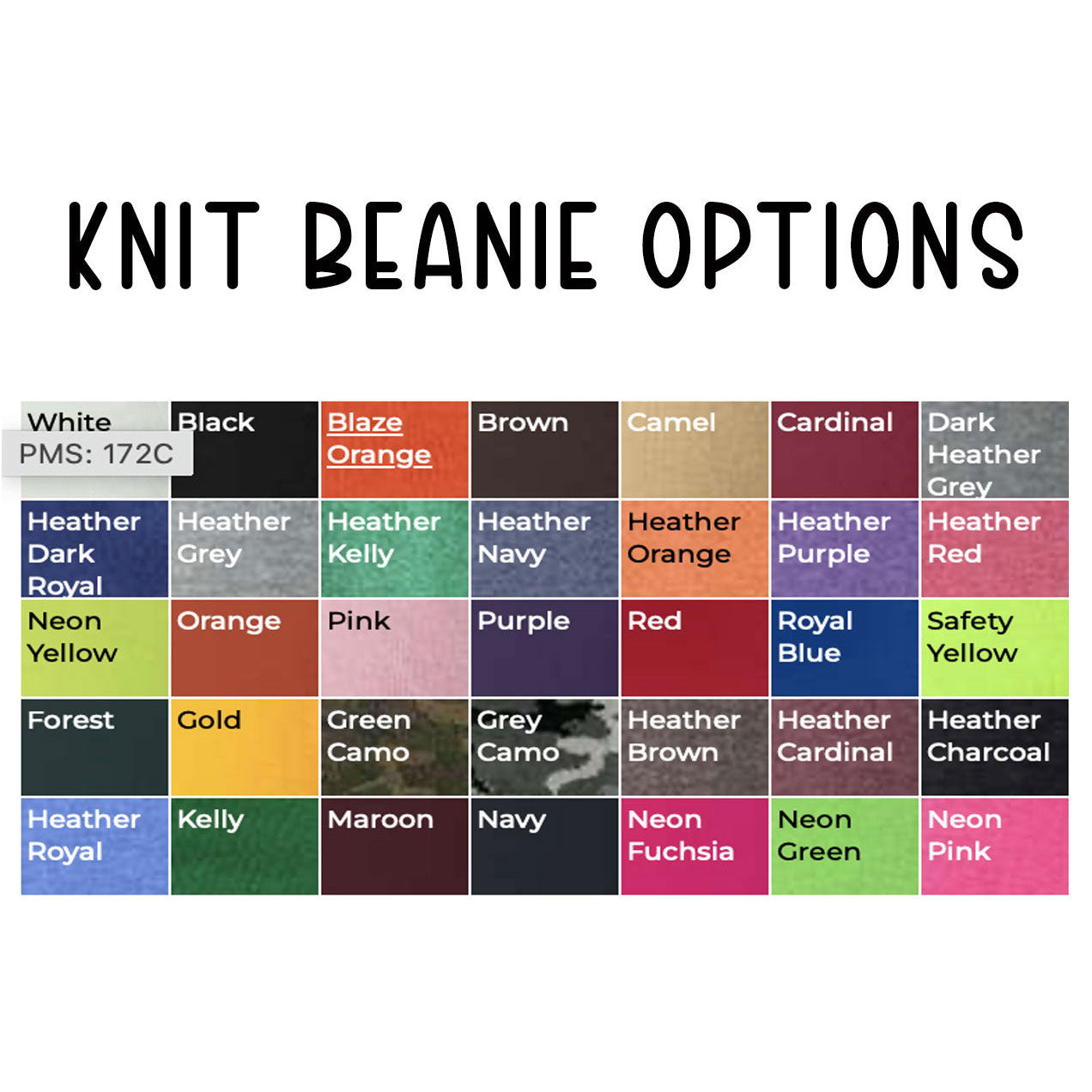 Personalized Knit Beanies