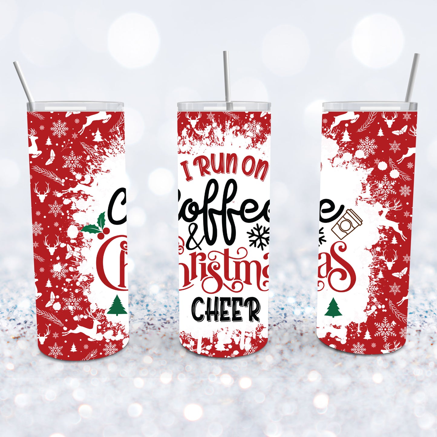 Red Coffee & Christmas Cheer Tumbler