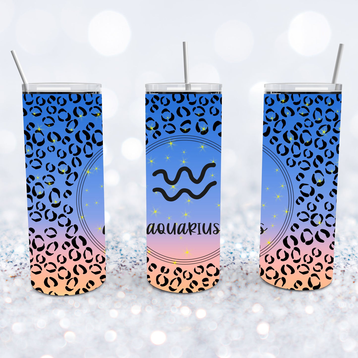 Aquarius Leopard Tumbler