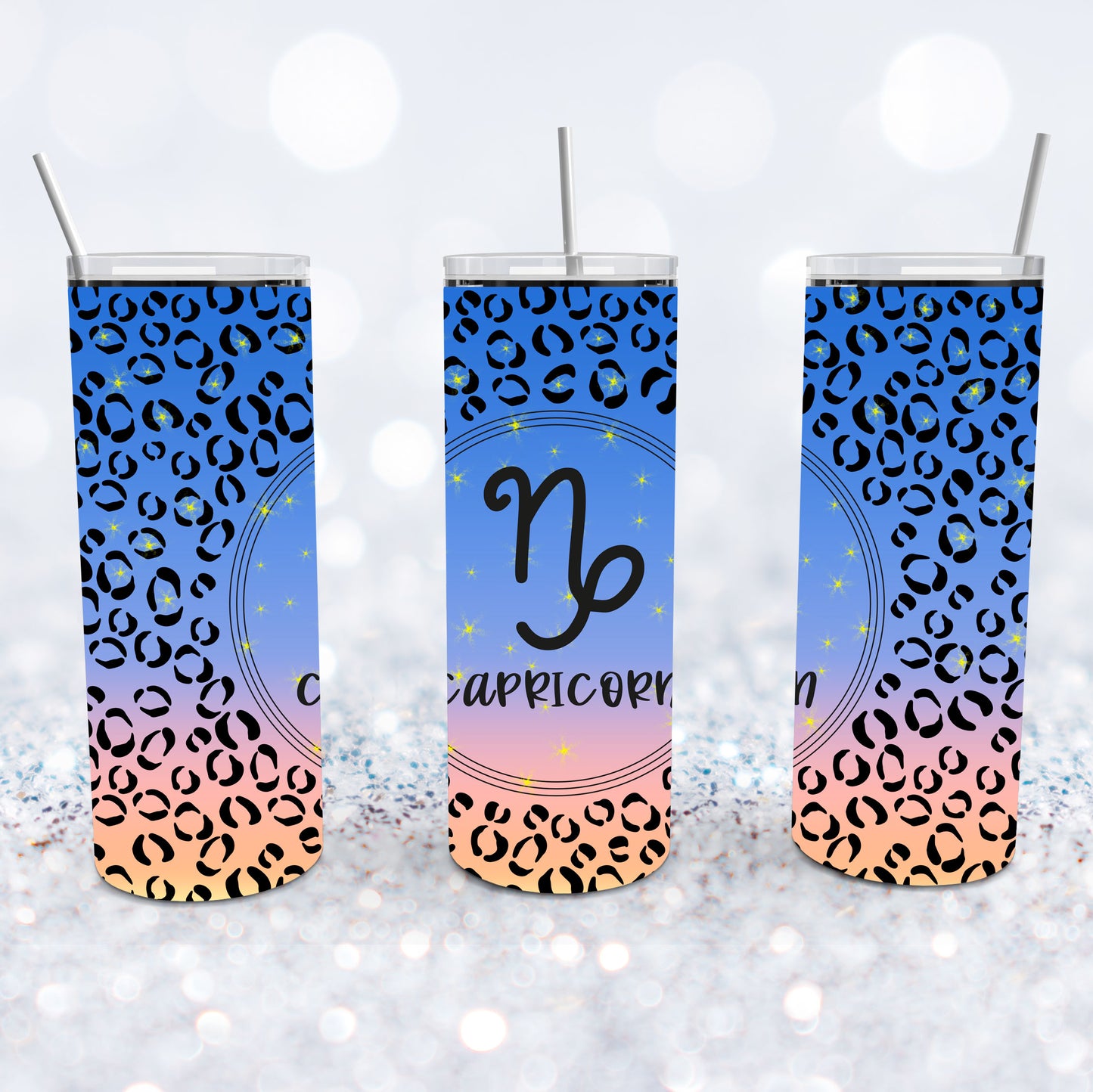 Capricorn Leopard Tumbler