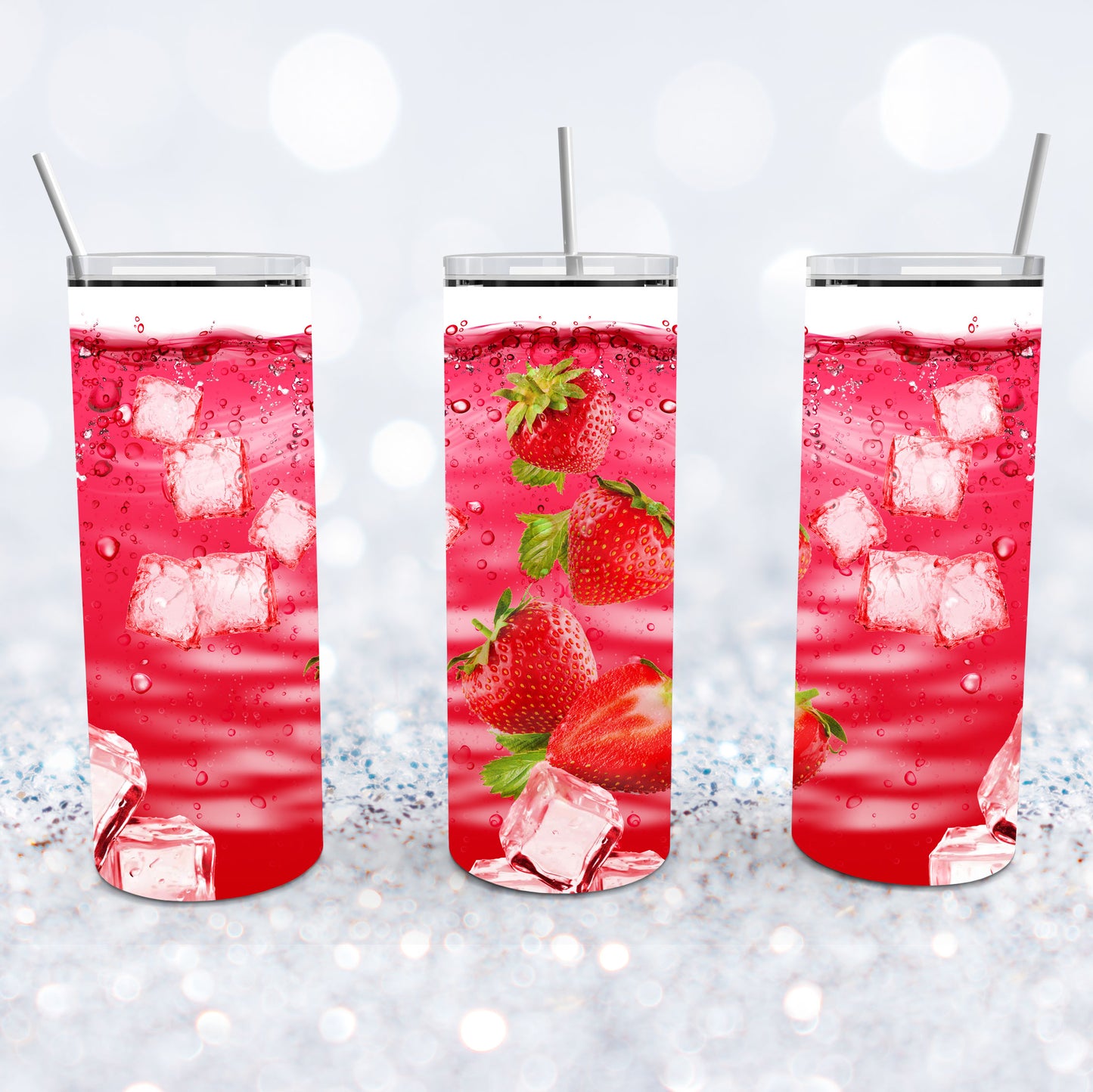 Ice Water - Strawberries Tumbler