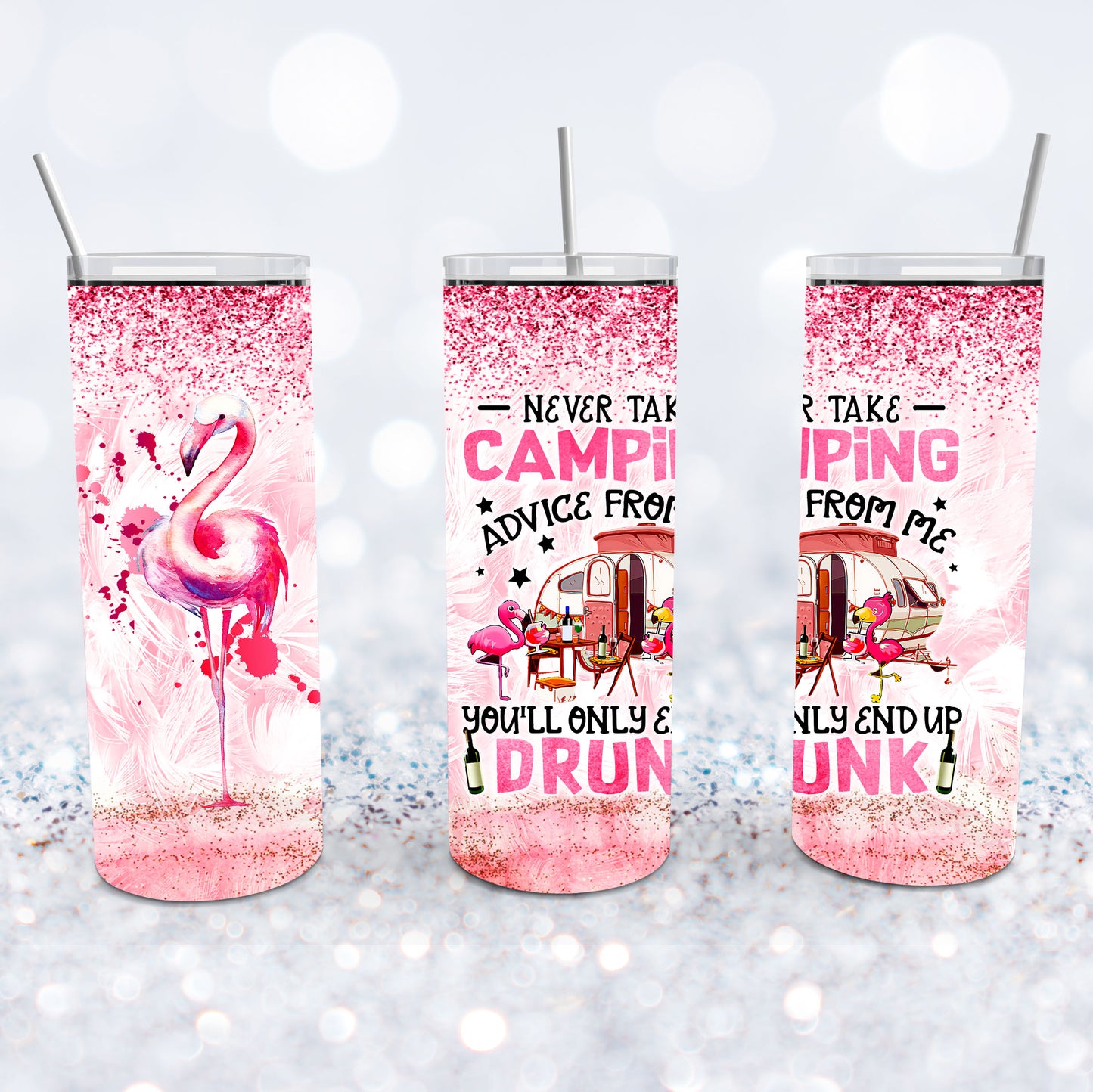 Drunk Camping Advice Tumbler