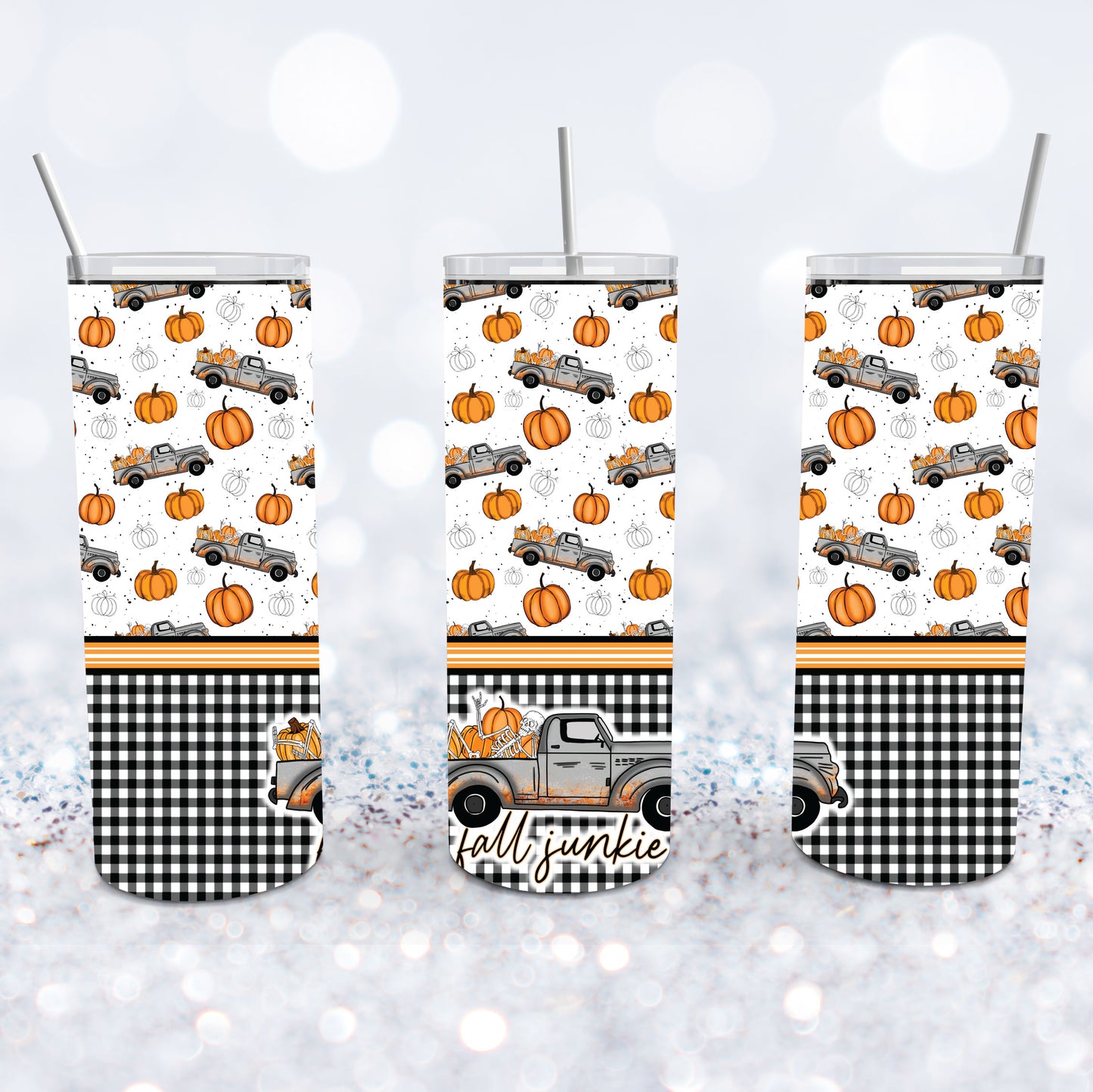 Fall Junkie Vintage Truck Tumbler