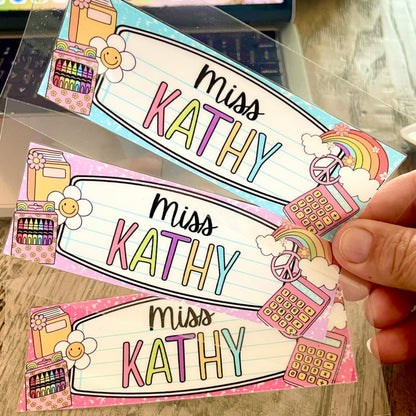 Personalized Composition Notebook Felt Erasers