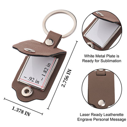 *** Pre-Order *** Leather Photo Keychain