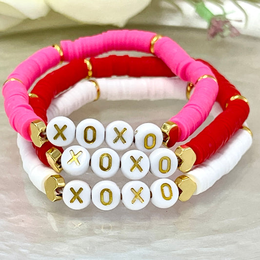 XOXO Beaded Bracelet