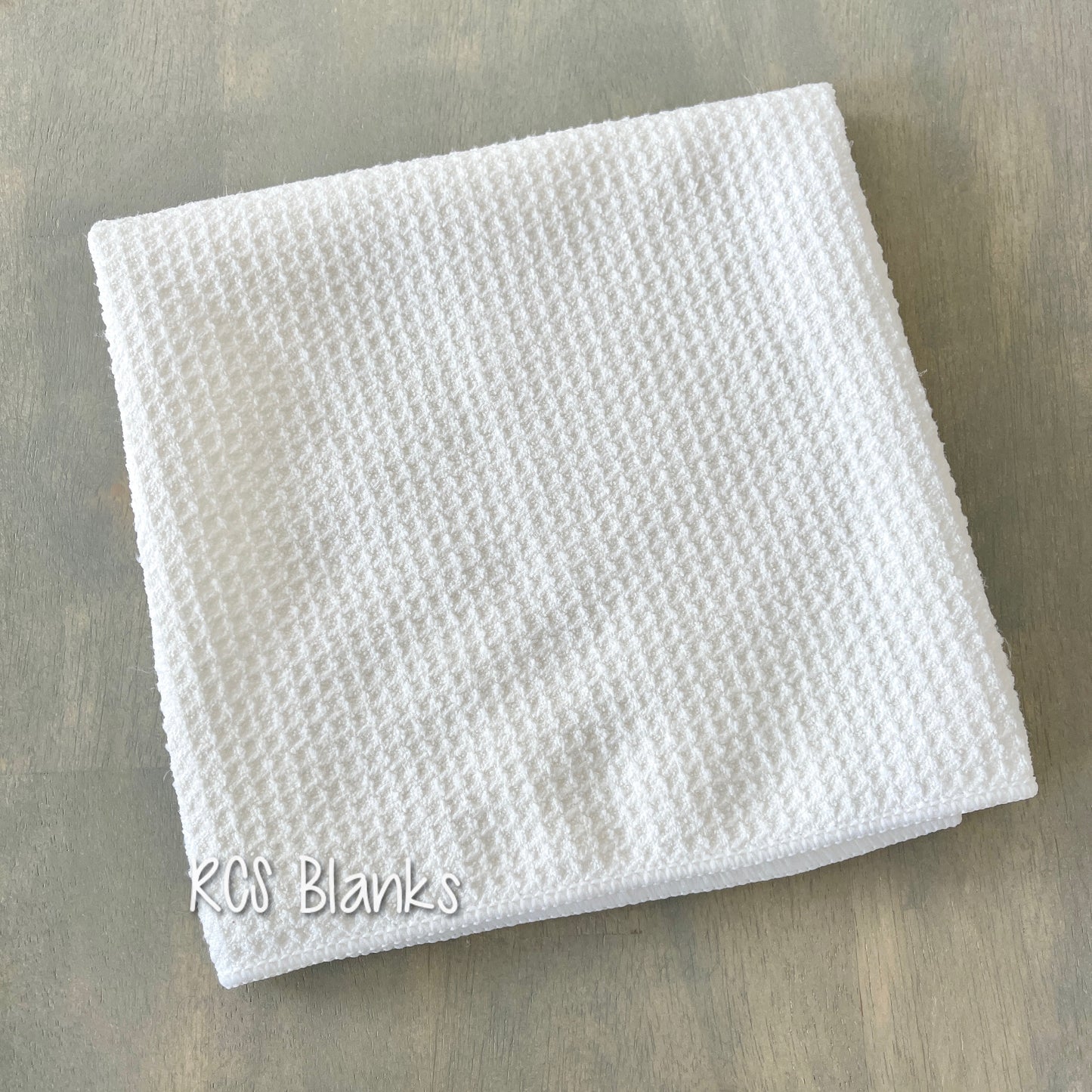 White Waffle Weave Tea Towel for Sublimation