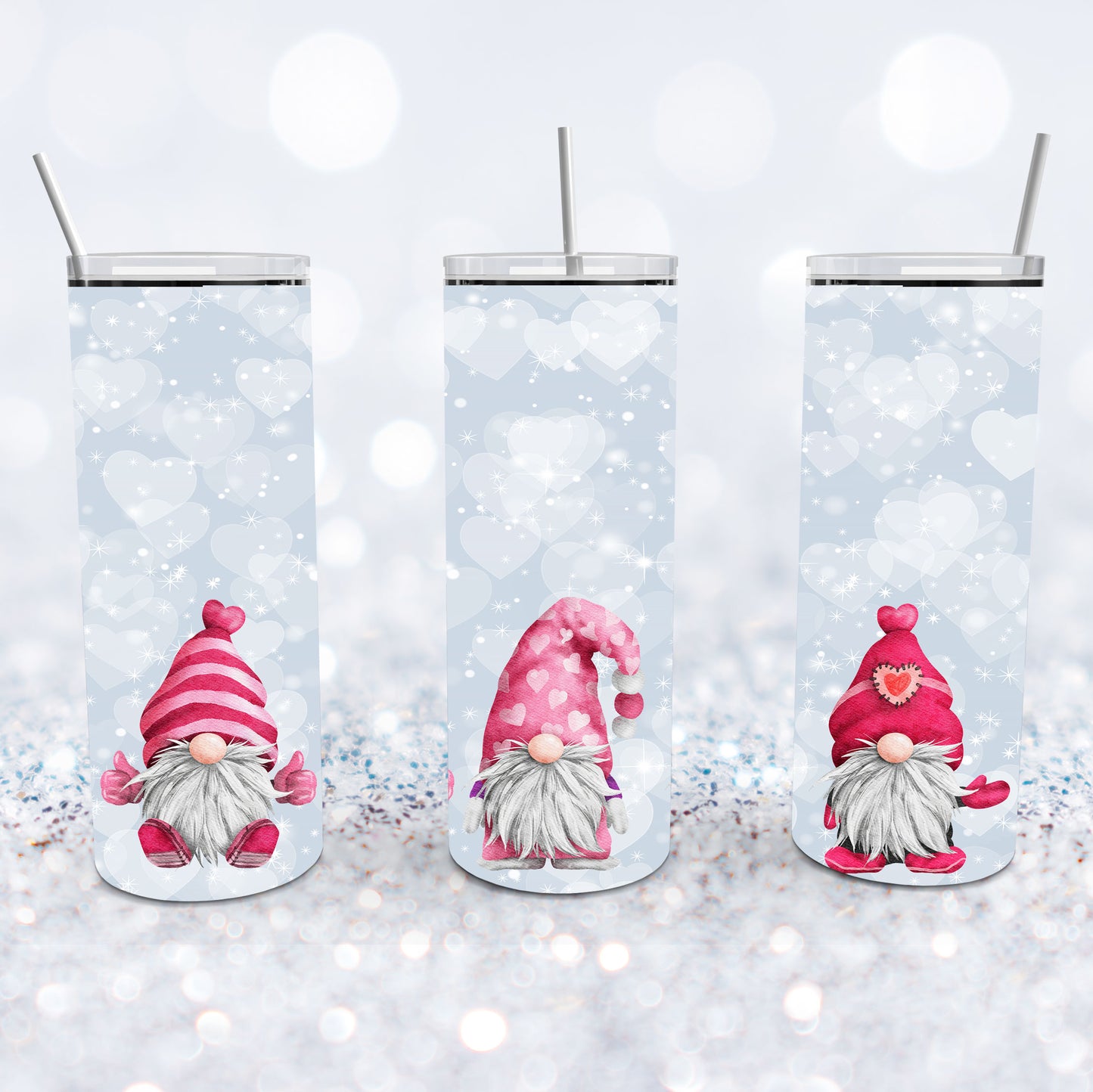 Valentine Gnomes Tumbler