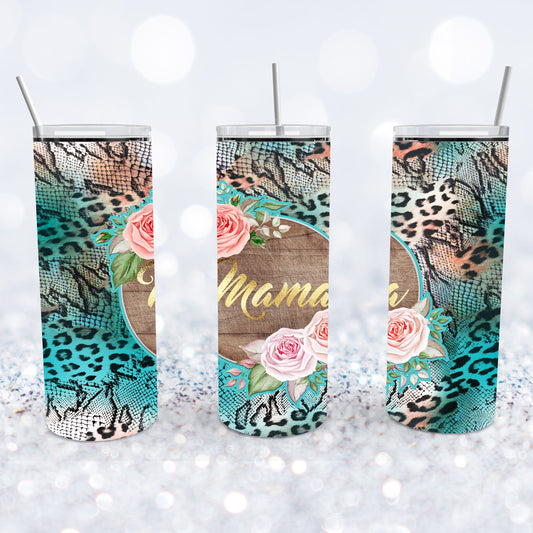Snakeskin Leopard Mama Tumbler