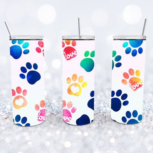 Colorful Puppy Love Tumbler