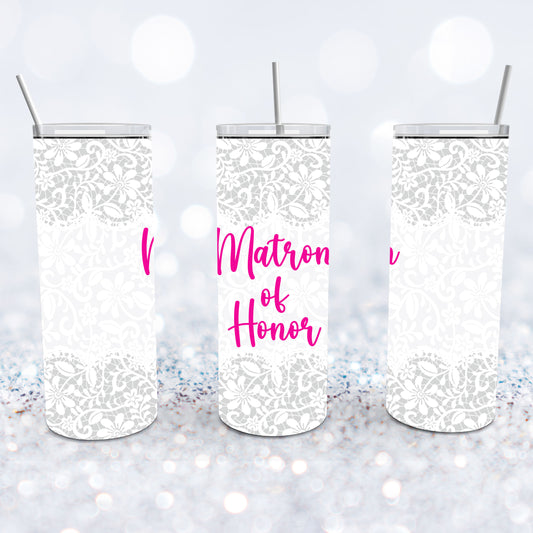 Vintage Matron of Honor Tumbler