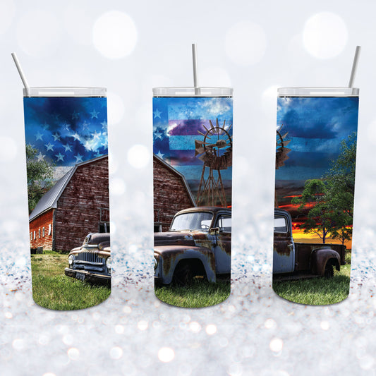 American Barn Tumbler