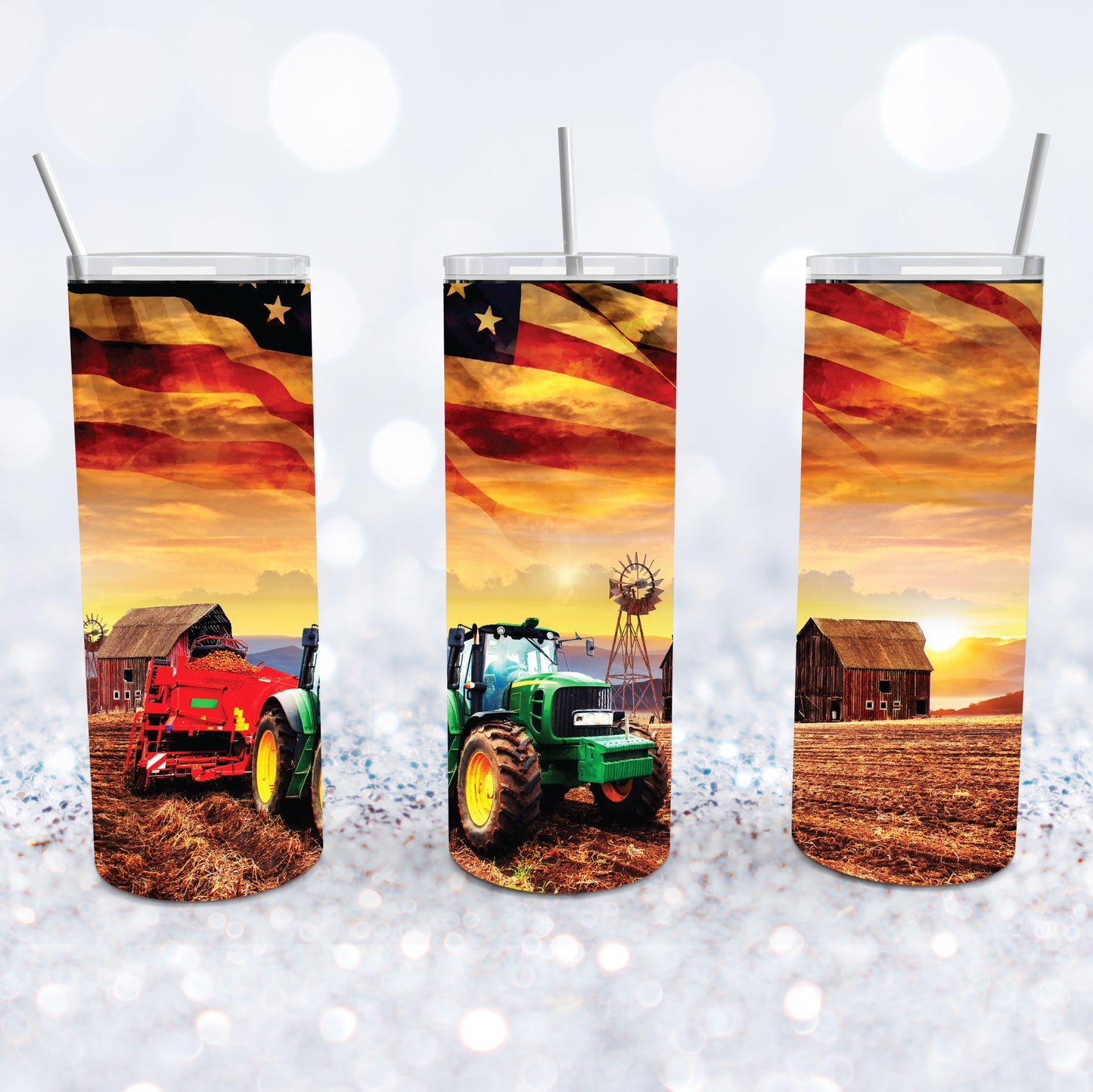 American Farm Harvest Season Tumbler