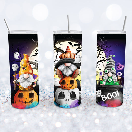 Spooky Halloween Gnomes Tumbler