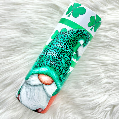 Gnomes In Clover Tumbler